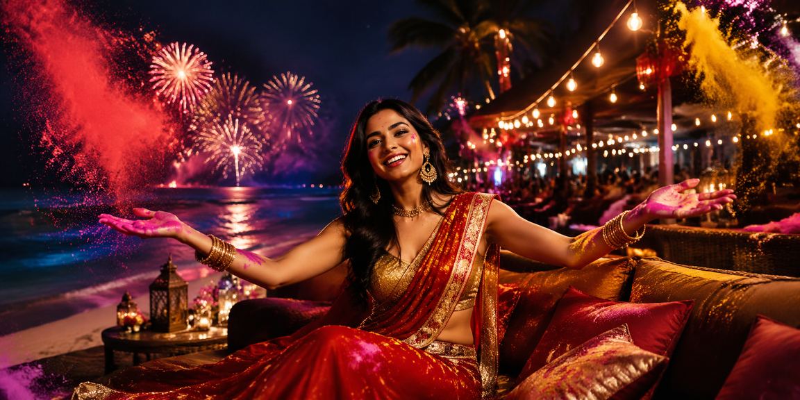 Festive celebration with bonus red envelopes in India